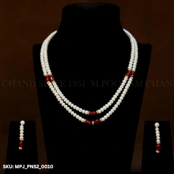 Two Line Pearl Necklace_0010