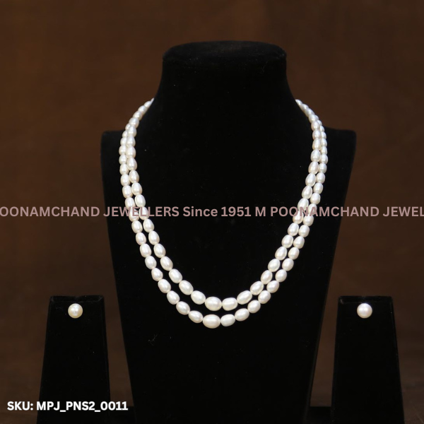 Two Line Pearl Necklace_0011