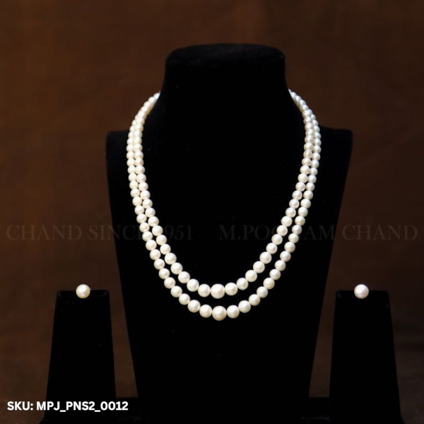 Two Line Pearl Necklace_0012