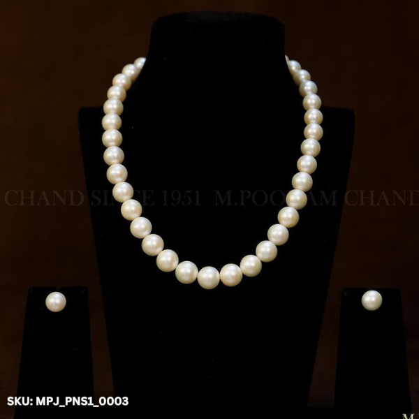 One Line Pearl Necklace for women