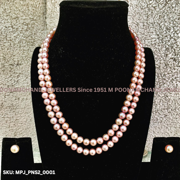 Two Line Pearl Necklace_0004