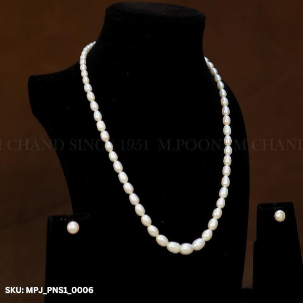 shop One Line Pearl Necklace