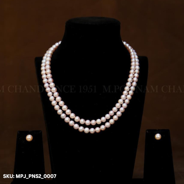 Two Line Pearl Necklace_0007