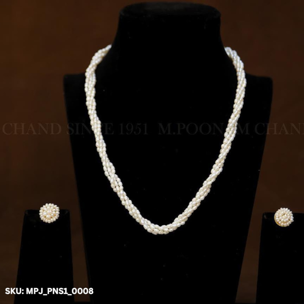 Order One Line Pearl Necklace