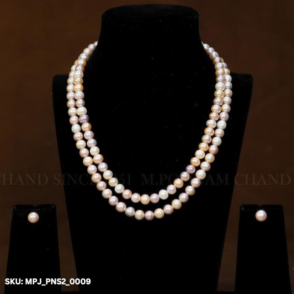 Two Line Pearl Necklace_0009